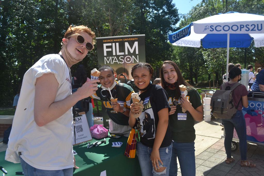 Film students at Ice Cream Social